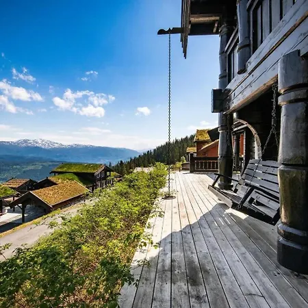 Log With Panoramic Views At Voss Prázdninový dům *