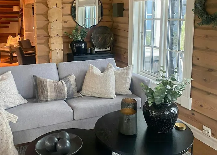 Ferienhaus Log With Panoramic Views At Voss